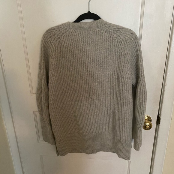 All Saints Quinta light gray button cardigan M - Picture 5 of 5